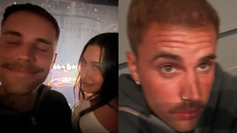 Justin Bieber posa em show com Hailey e fãs pedem retorno dele aos palcos